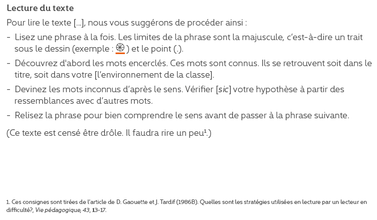 Instruction du jeu (fin)